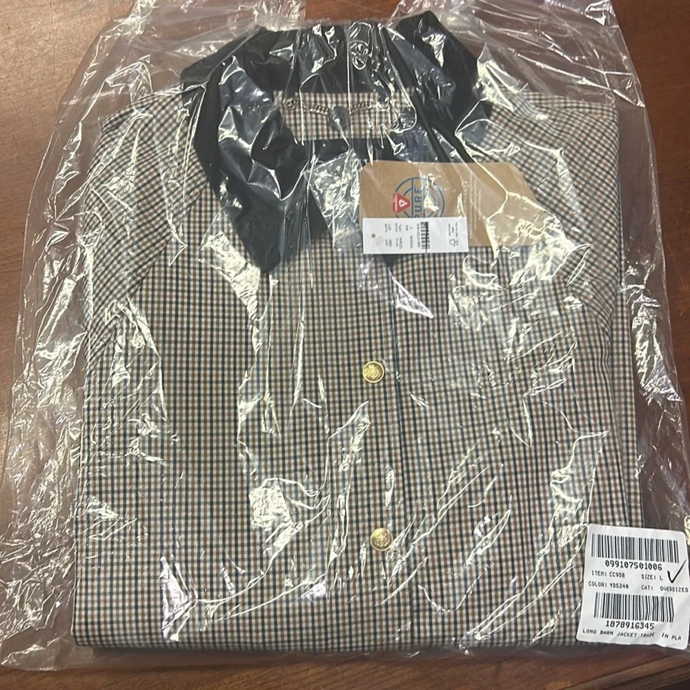 J Crew Long Barn Jacket™ in plaid CC958 - Picture 6 of 7